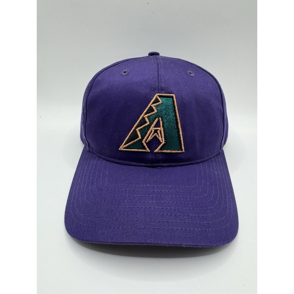 Vintage Arizona Diamondbacks Snapback Hat Purple MLB Genuine 90s Cap
